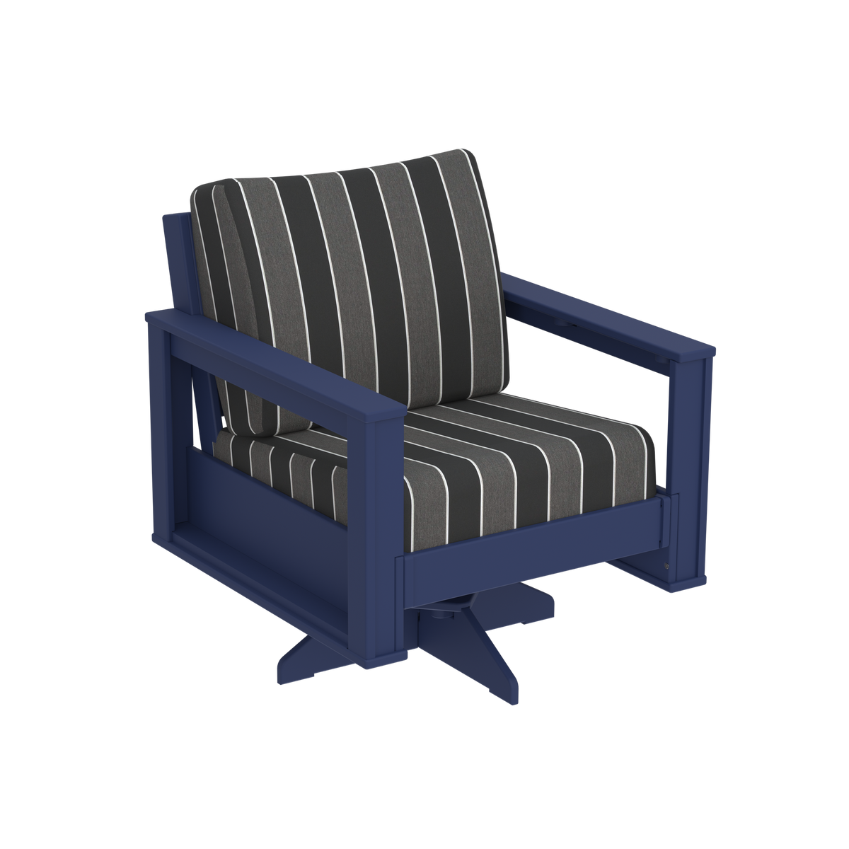 Modern Outdoor Swivel Arm Chair