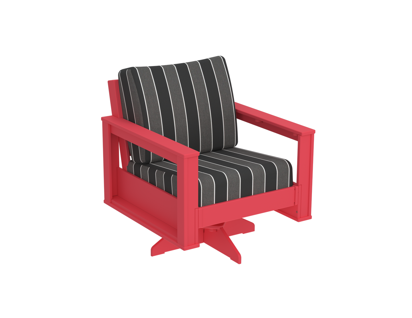 Modern Outdoor Swivel Arm Chair