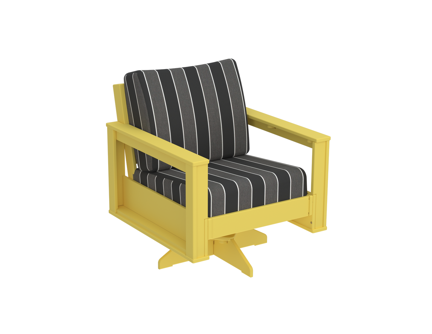 Modern Outdoor Swivel Arm Chair