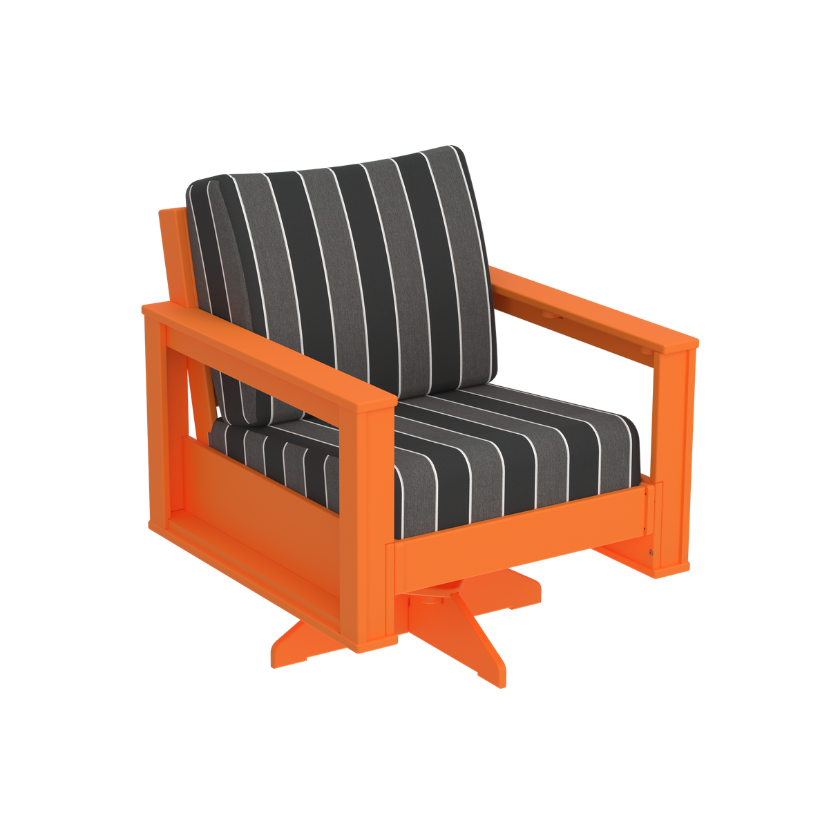 Modern Outdoor Swivel Arm Chair