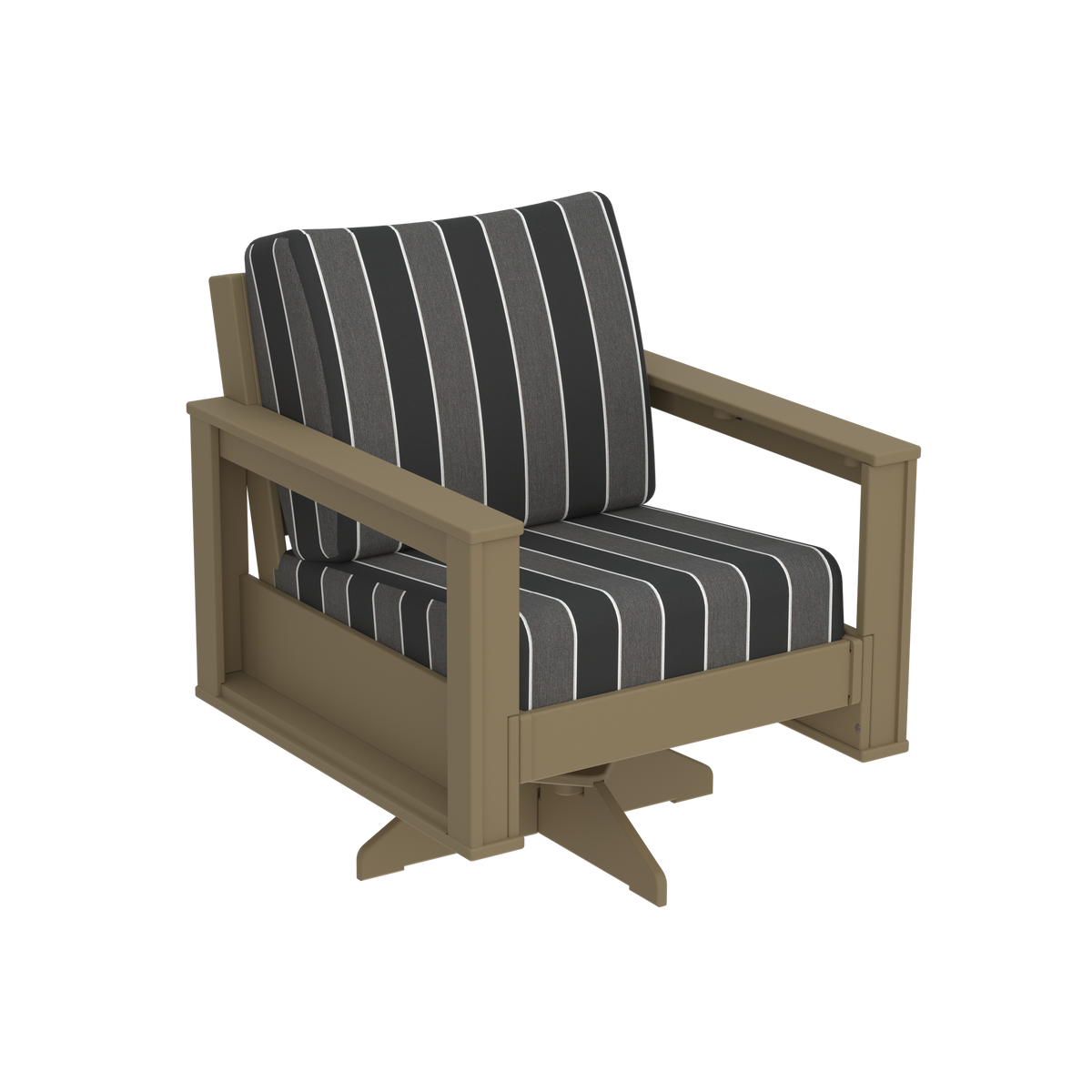 Modern Outdoor Swivel Arm Chair