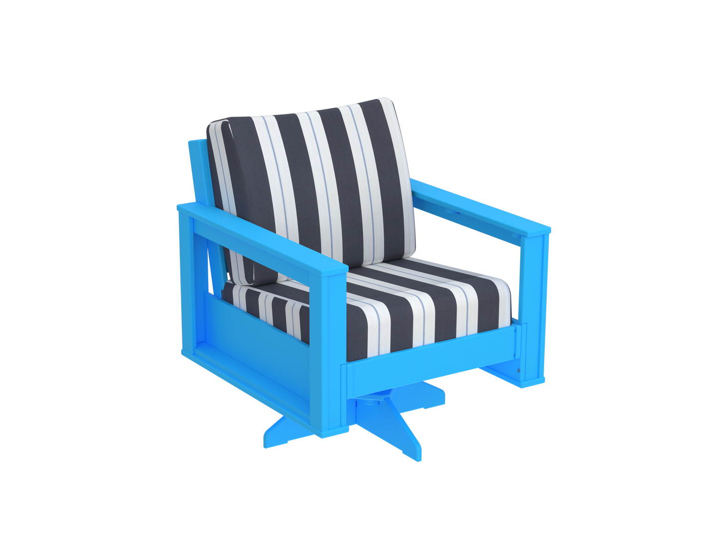 Modern Outdoor Swivel Arm Chair