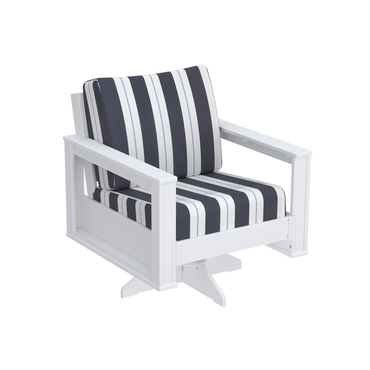 Modern Outdoor Swivel Arm Chair