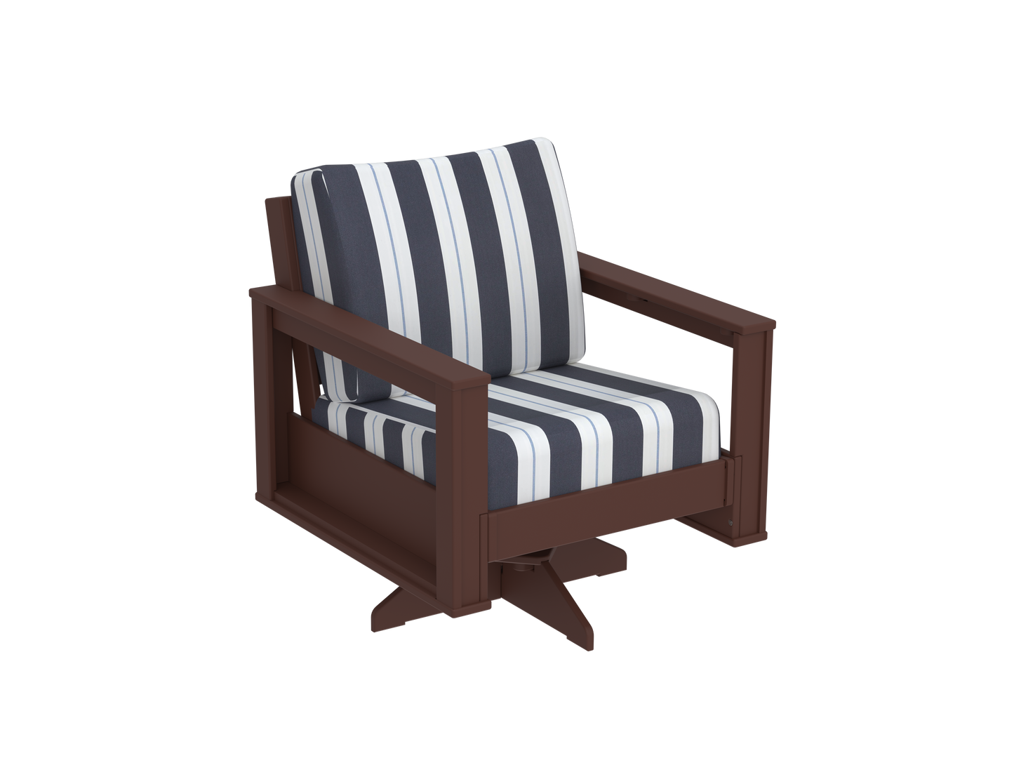 Modern Outdoor Swivel Arm Chair