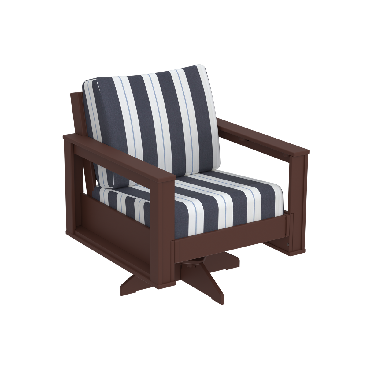 Modern Outdoor Swivel Arm Chair
