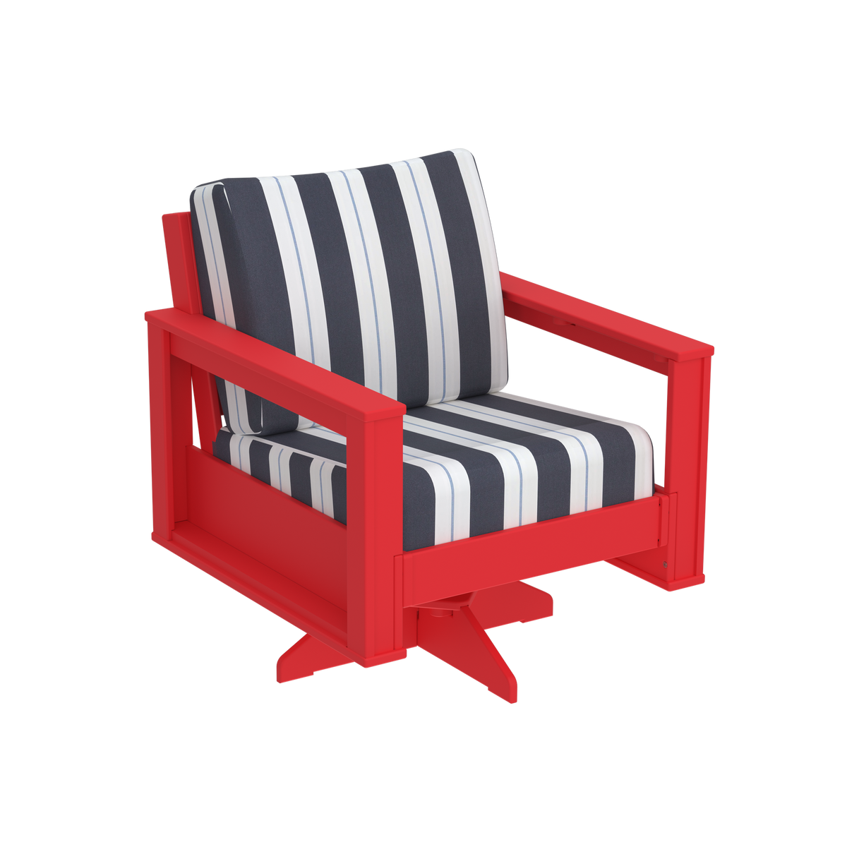 Modern Outdoor Swivel Arm Chair