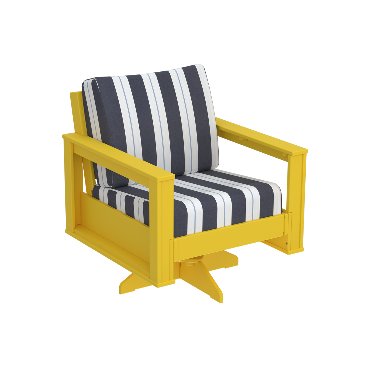 Modern Outdoor Swivel Arm Chair