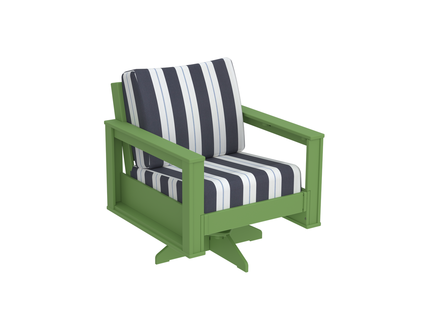 Modern Outdoor Swivel Arm Chair