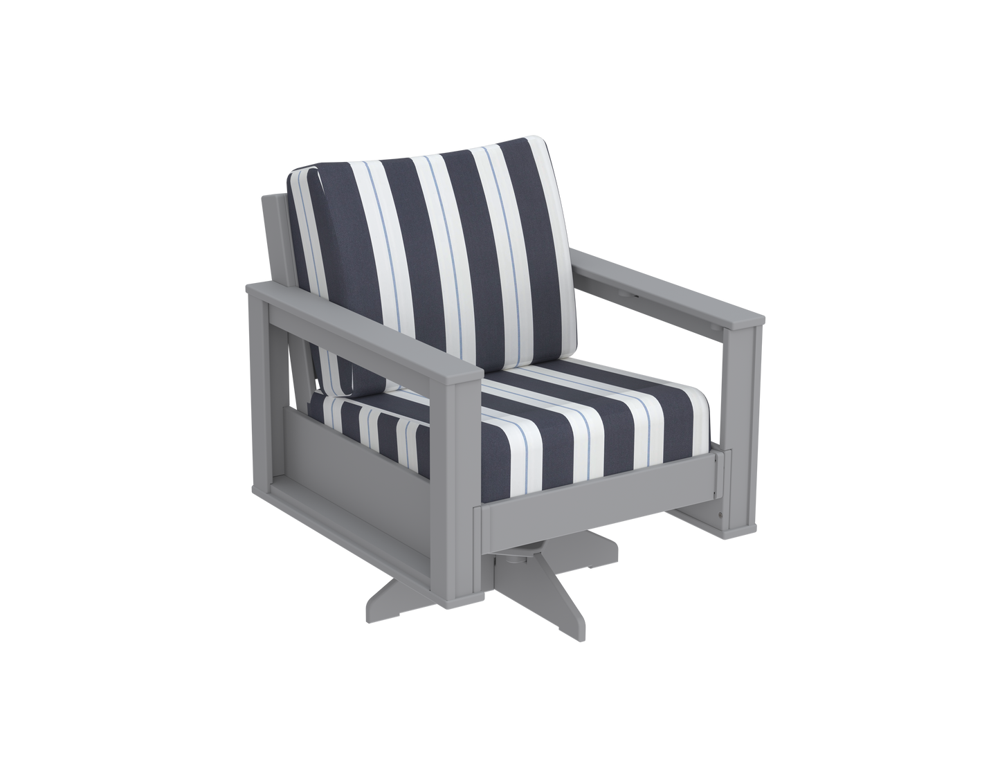 Modern Outdoor Swivel Arm Chair