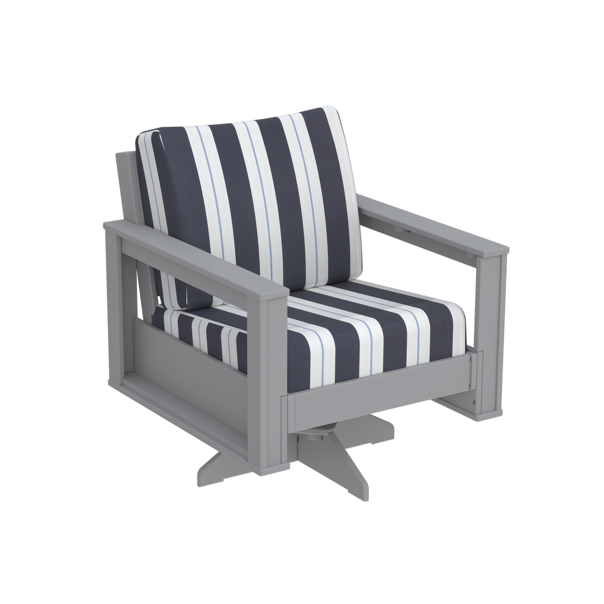 Modern Outdoor Swivel Arm Chair