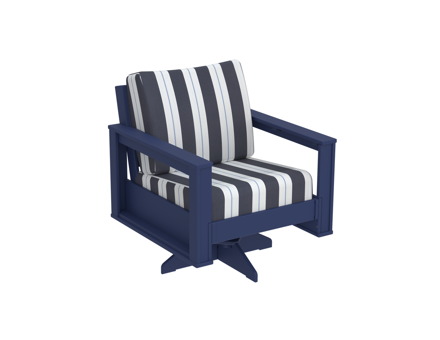 Modern Outdoor Swivel Arm Chair