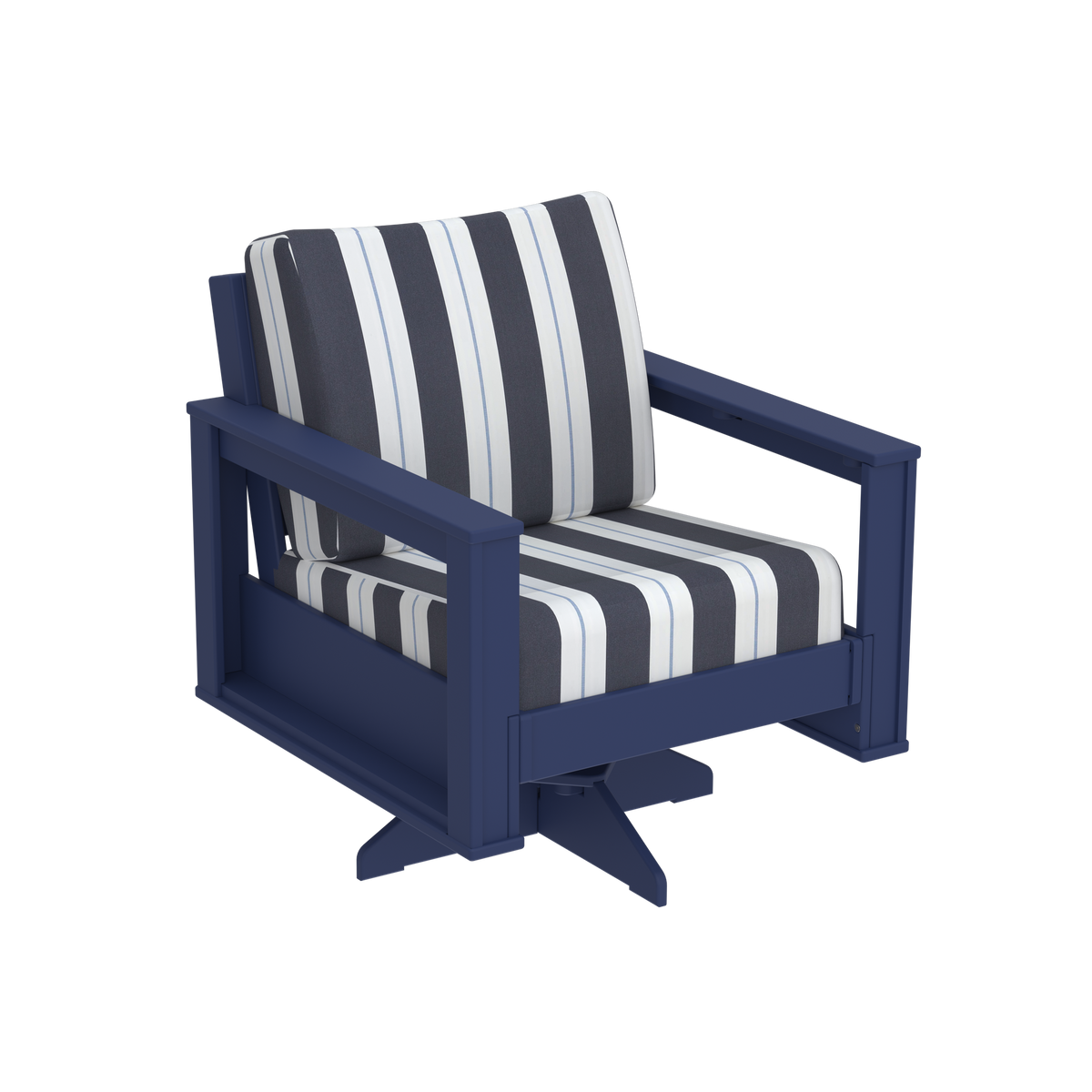 Modern Outdoor Swivel Arm Chair