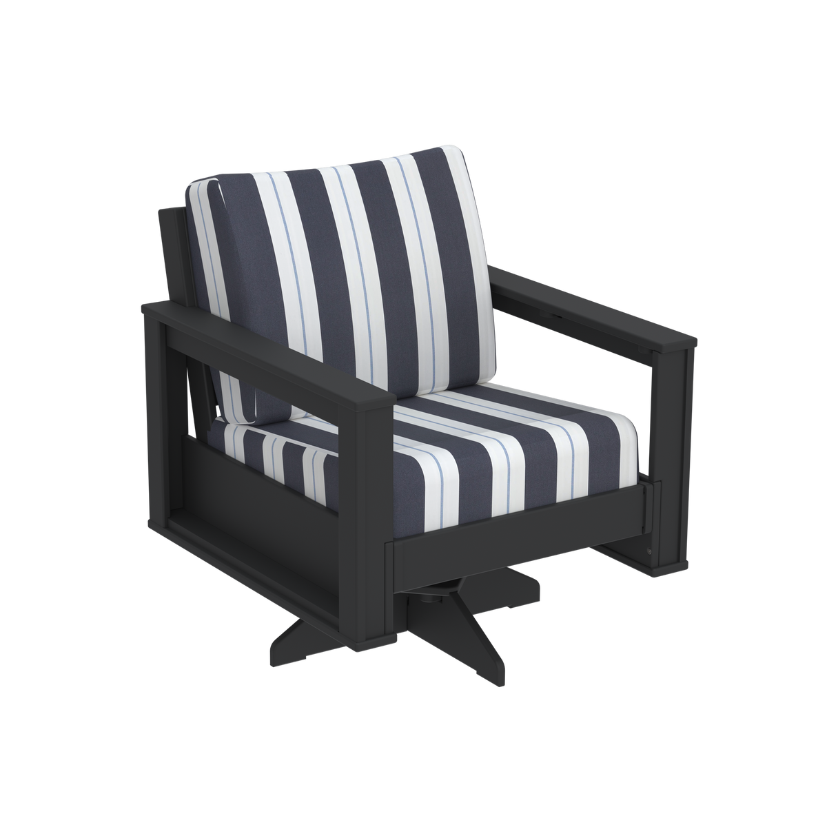 Modern Outdoor Swivel Arm Chair