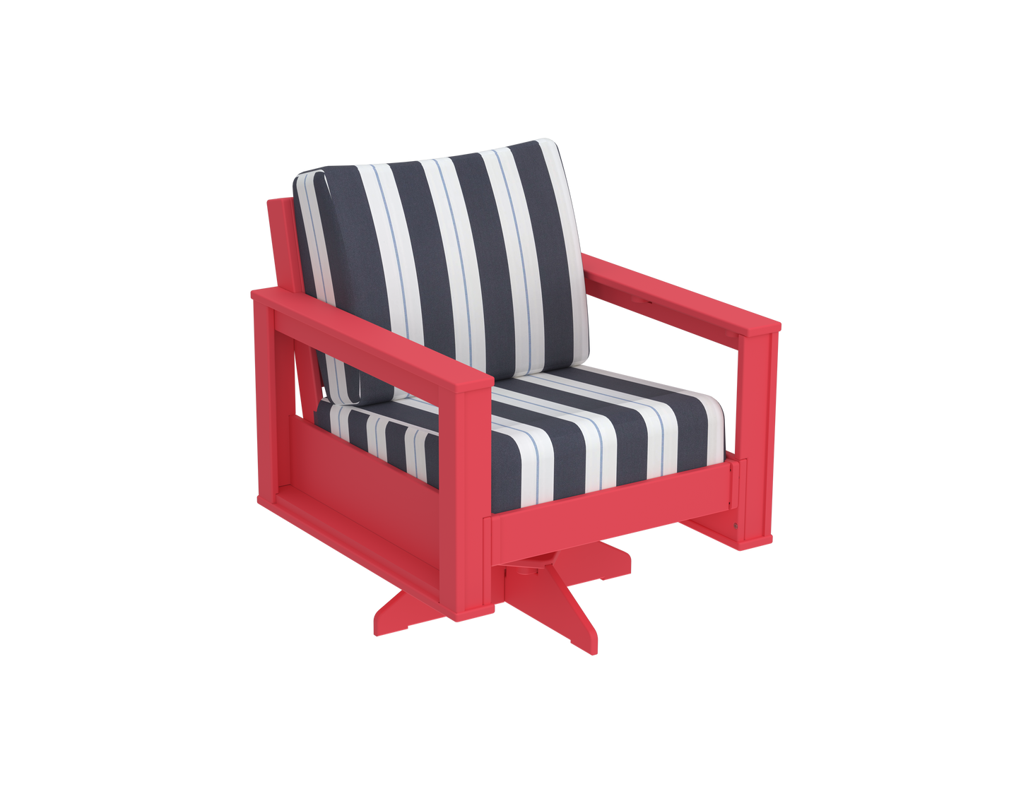 Modern Outdoor Swivel Arm Chair