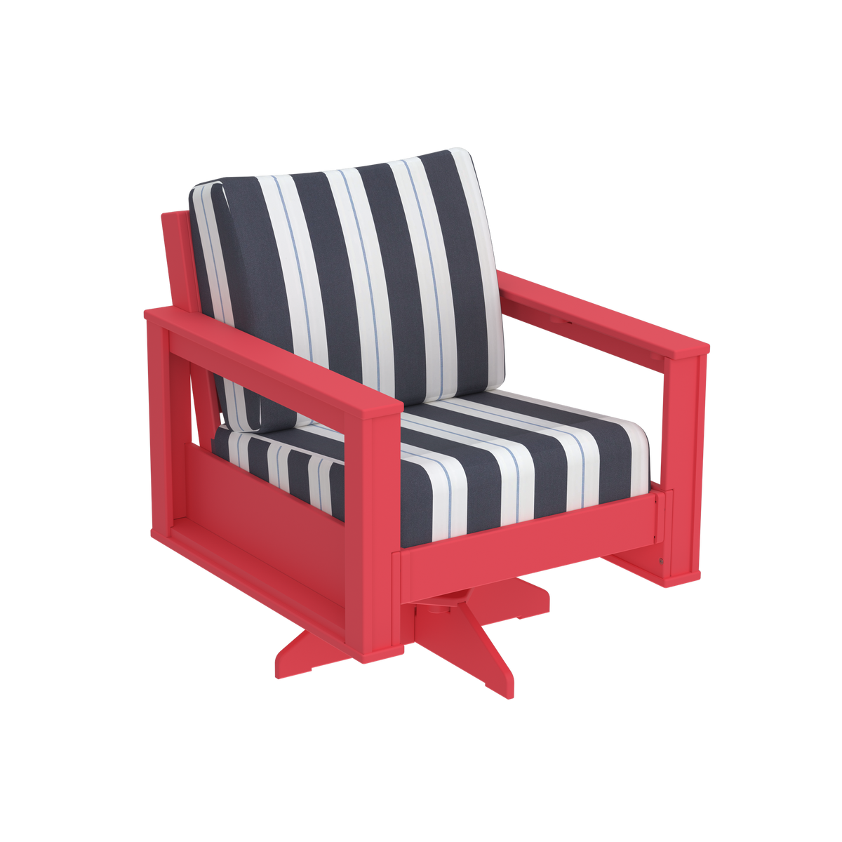 Modern Outdoor Swivel Arm Chair