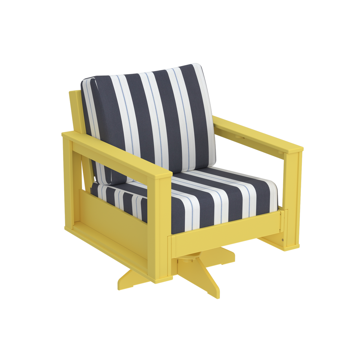 Modern Outdoor Swivel Arm Chair