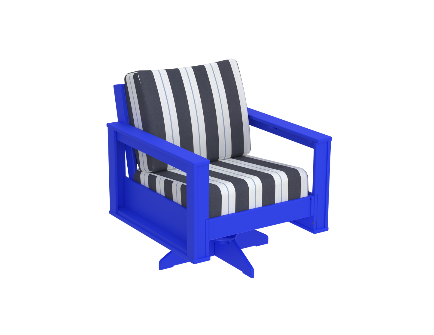 Modern Outdoor Swivel Arm Chair