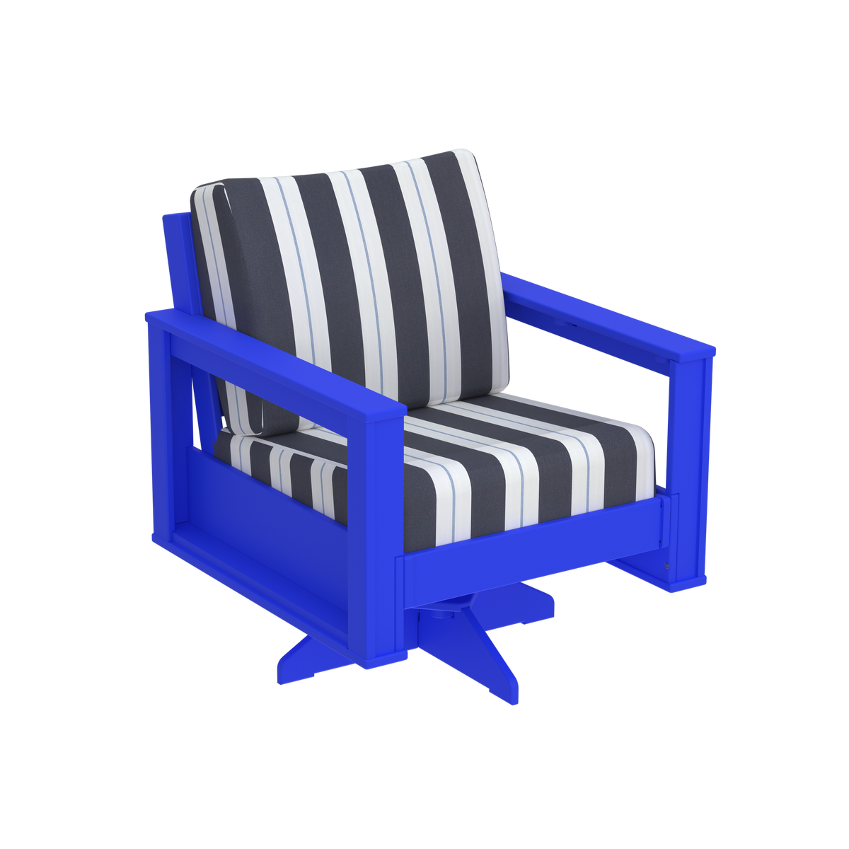 Modern Outdoor Swivel Arm Chair