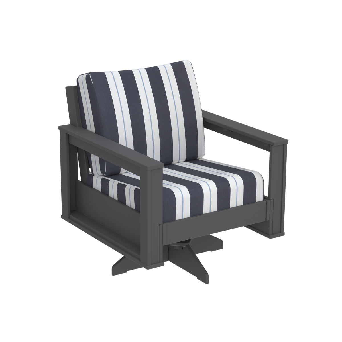 Modern Outdoor Swivel Arm Chair