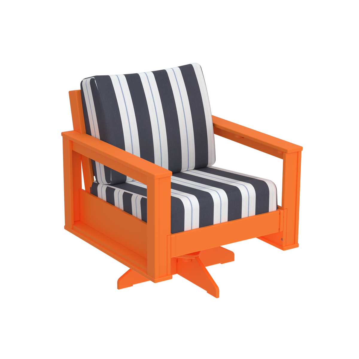 Modern Outdoor Swivel Arm Chair