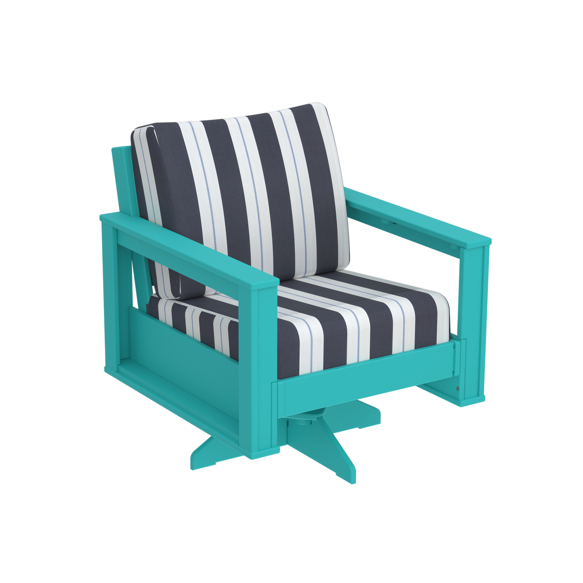 Modern Outdoor Swivel Arm Chair