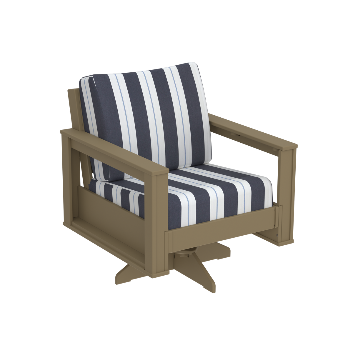 Modern Outdoor Swivel Arm Chair