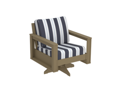 Modern Outdoor Swivel Arm Chair
