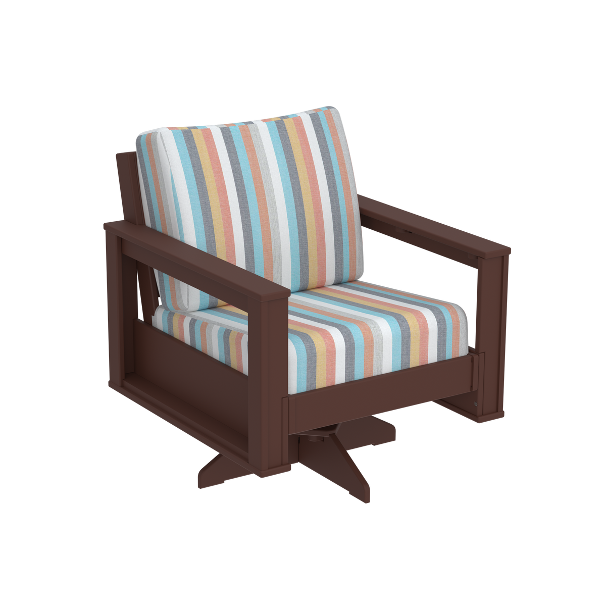 Modern Outdoor Swivel Arm Chair