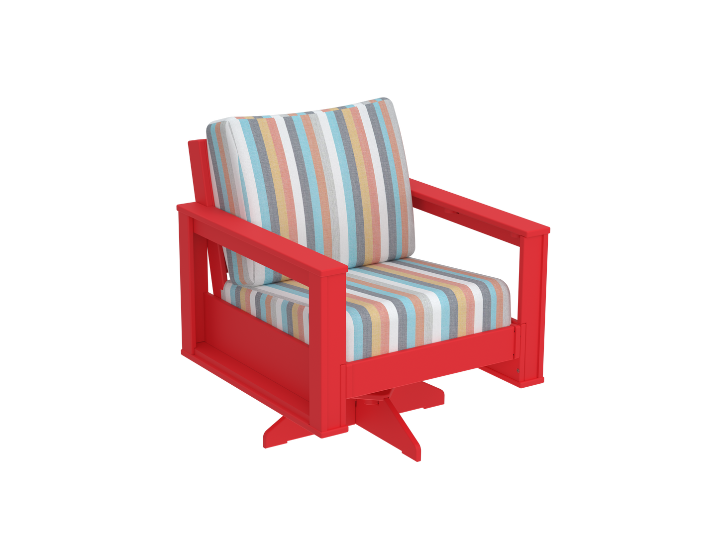 Modern Outdoor Swivel Arm Chair