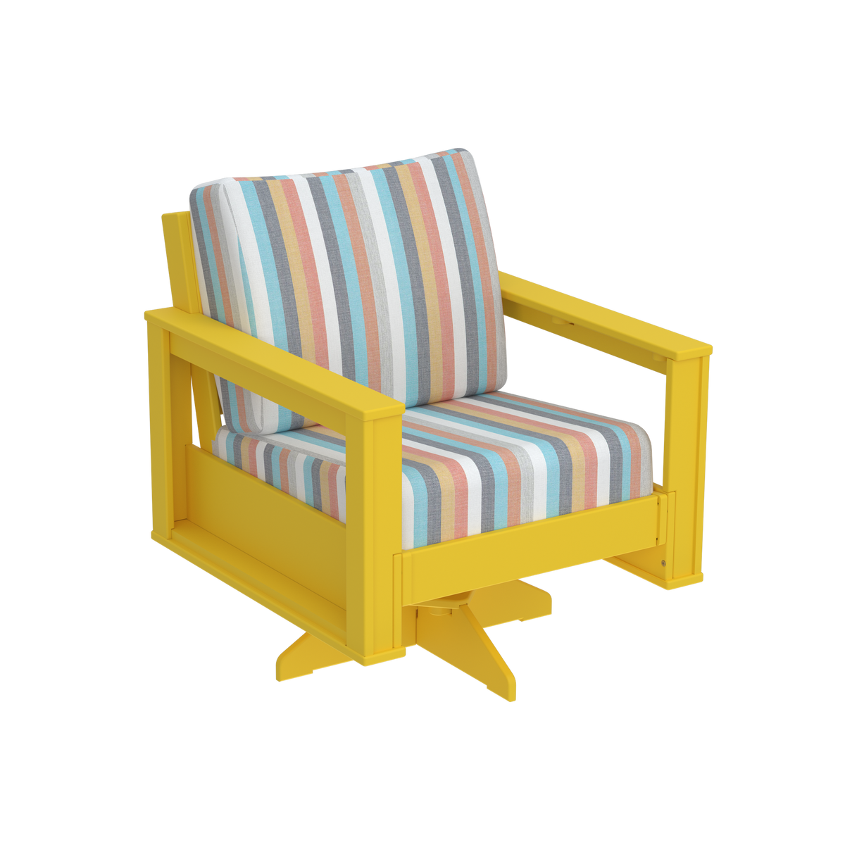 Modern Outdoor Swivel Arm Chair