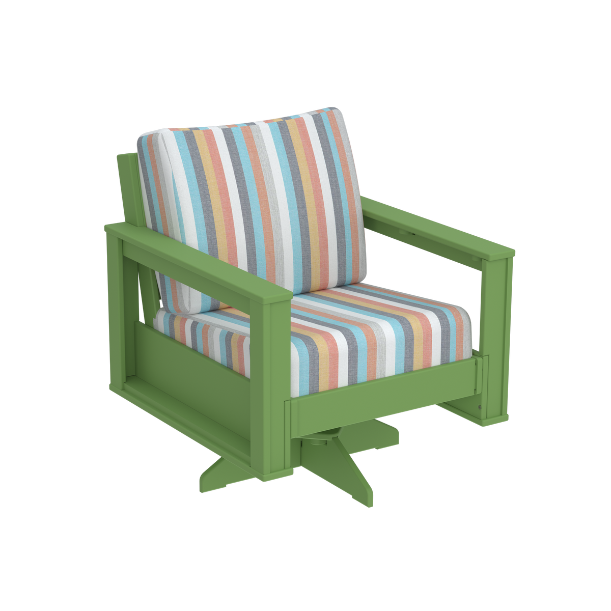 Modern Outdoor Swivel Arm Chair