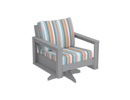 Modern Outdoor Swivel Arm Chair