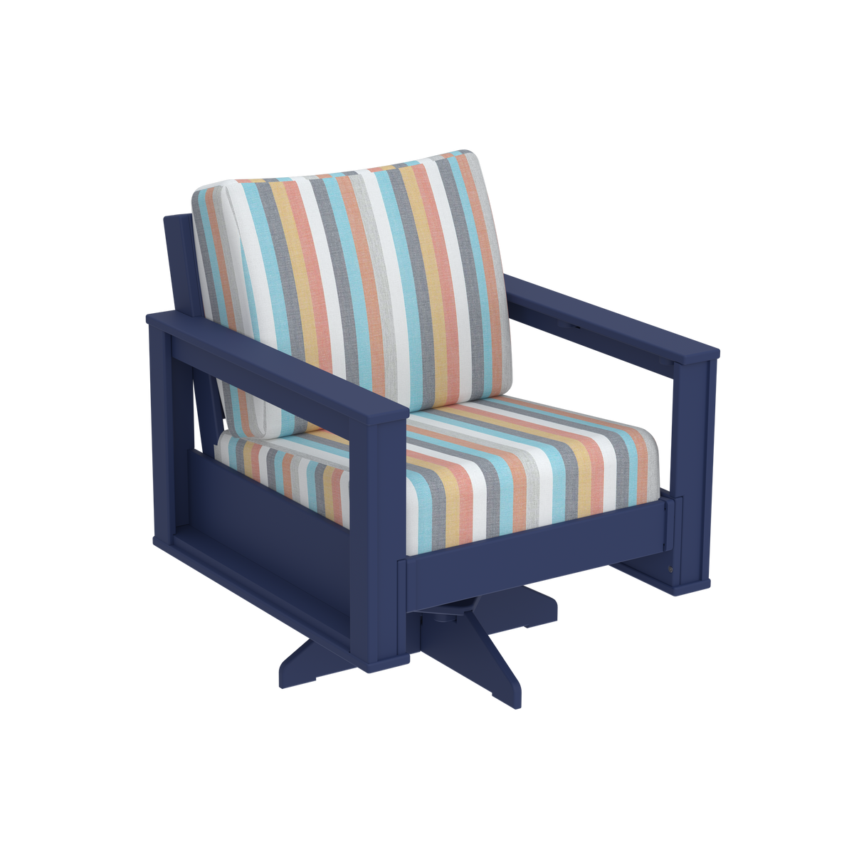 Modern Outdoor Swivel Arm Chair