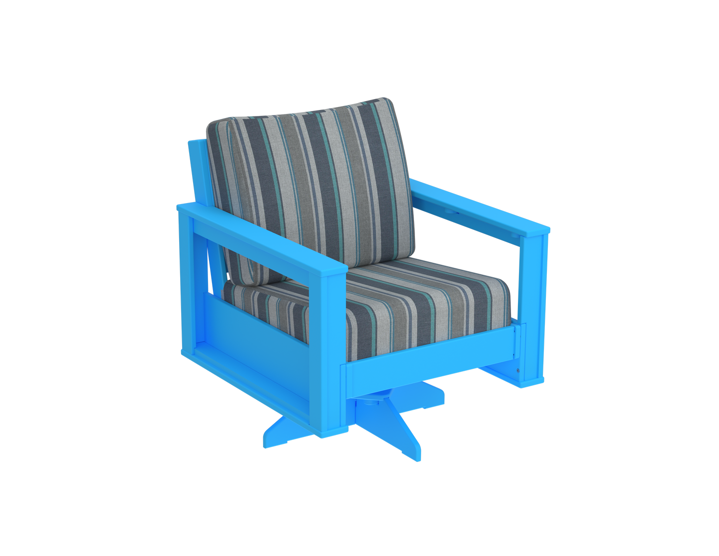 Modern Outdoor Swivel Arm Chair