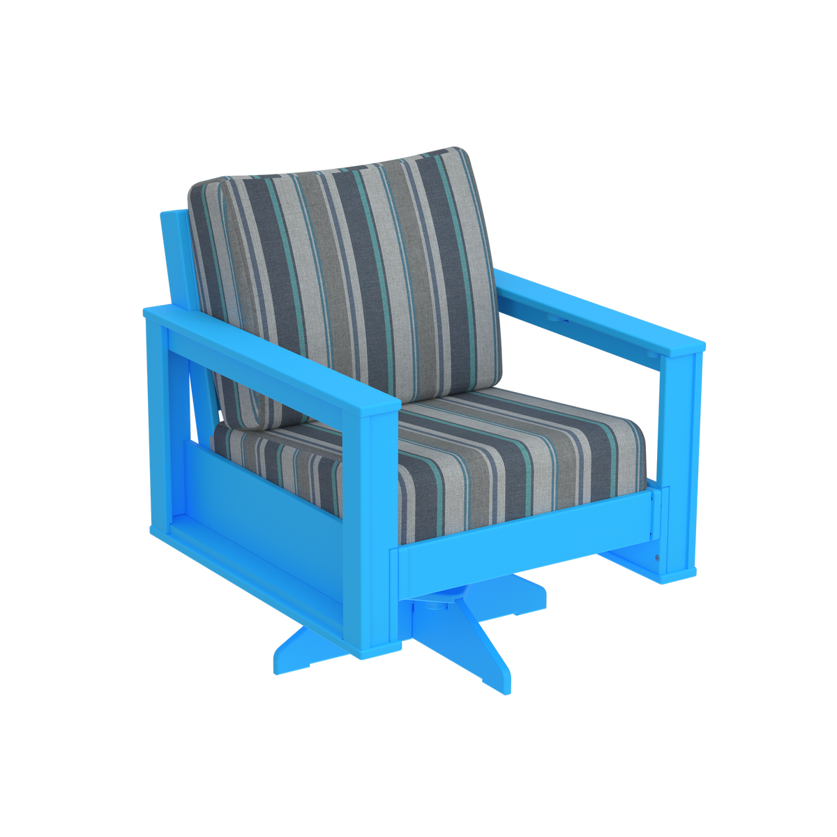 Modern Outdoor Swivel Arm Chair