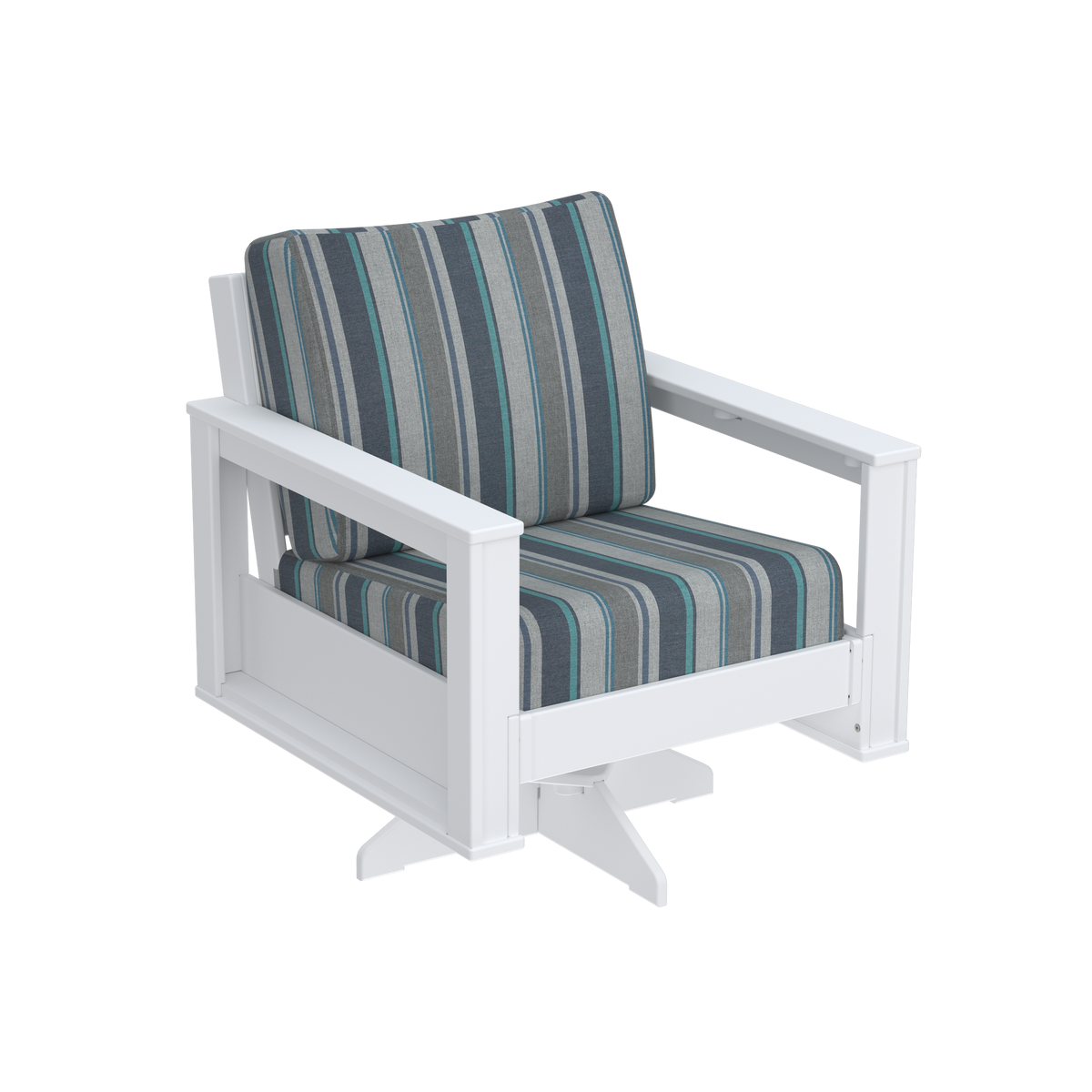 Modern Outdoor Swivel Arm Chair