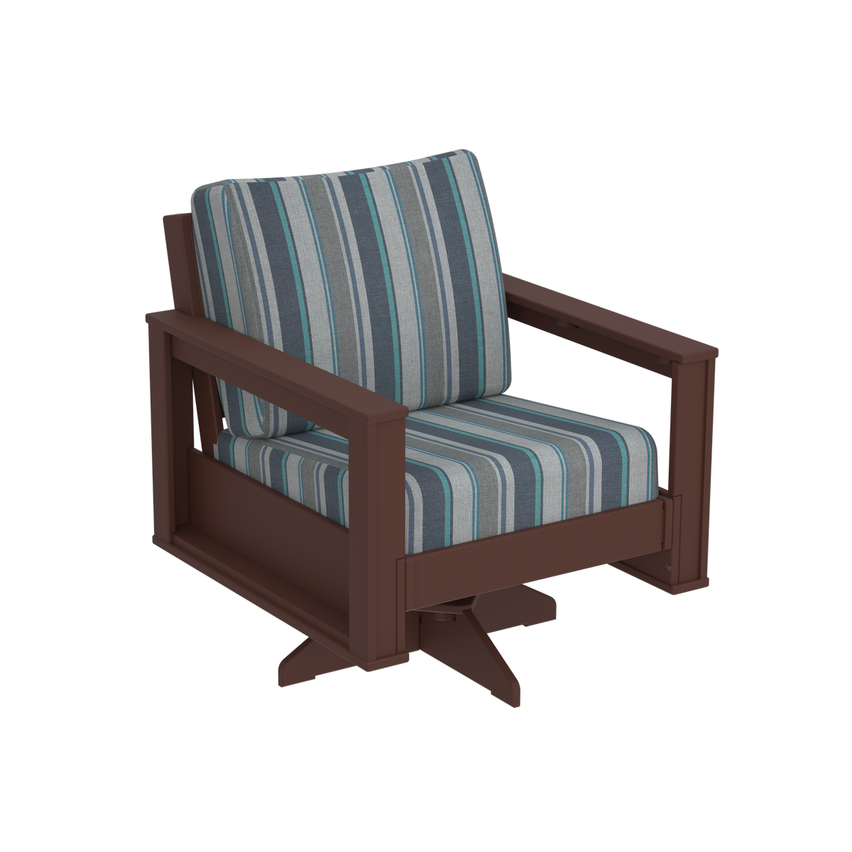 Modern Outdoor Swivel Arm Chair