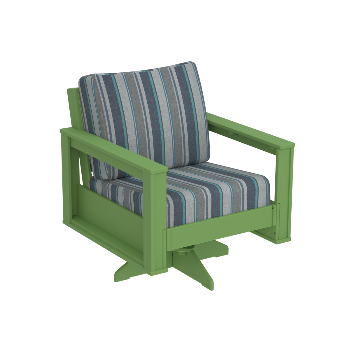 Modern Outdoor Swivel Arm Chair