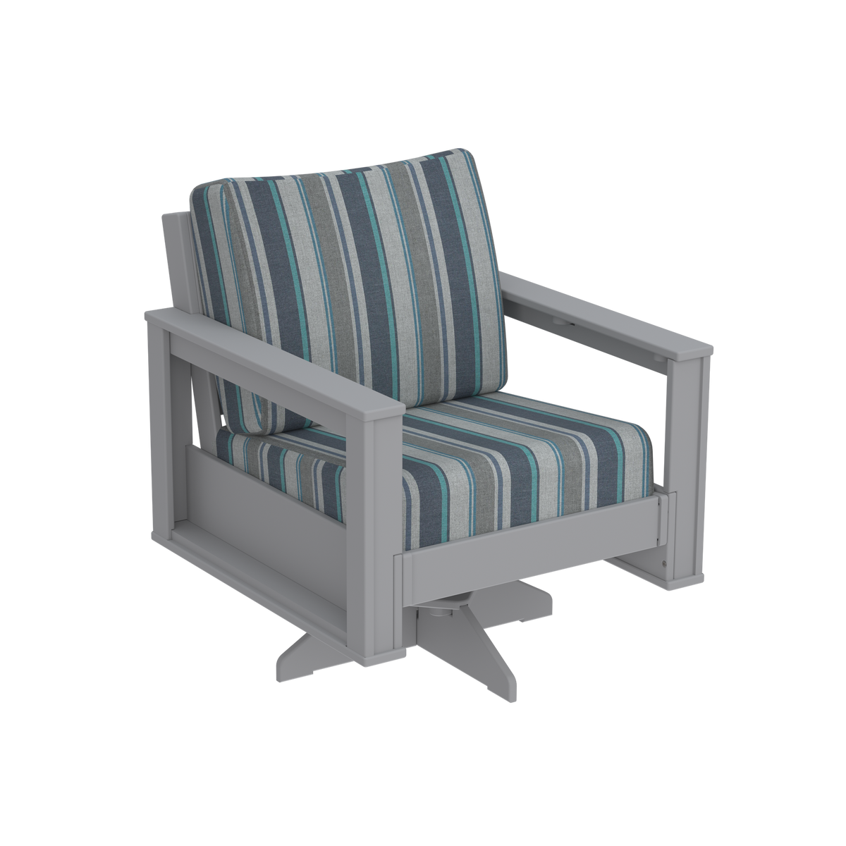 Modern Outdoor Swivel Arm Chair