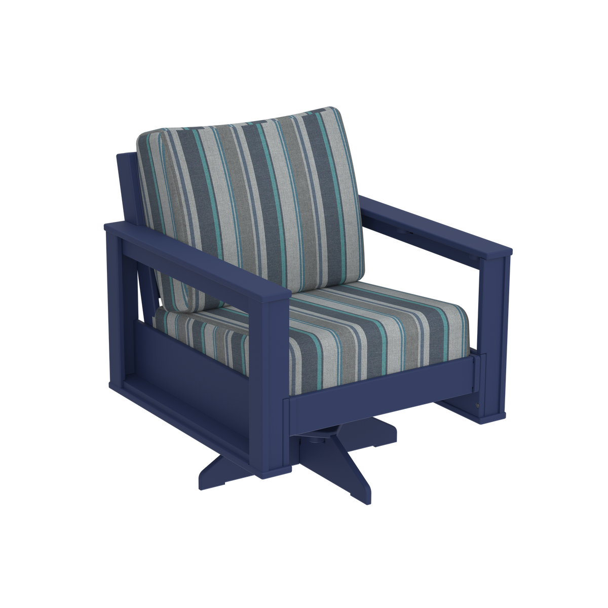 Modern Outdoor Swivel Arm Chair