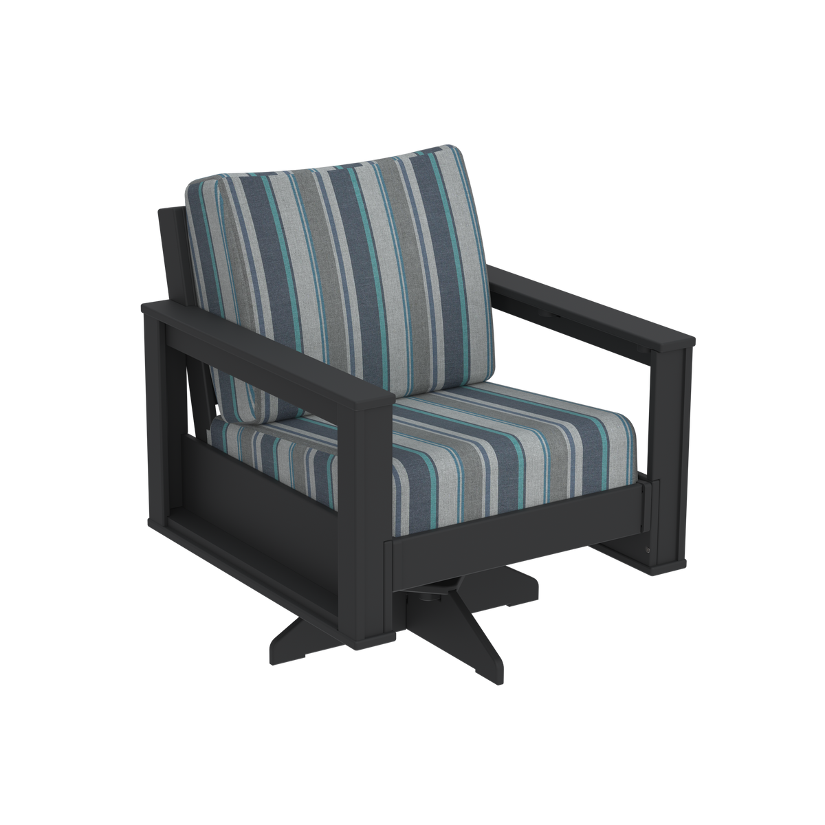 Modern Outdoor Swivel Arm Chair