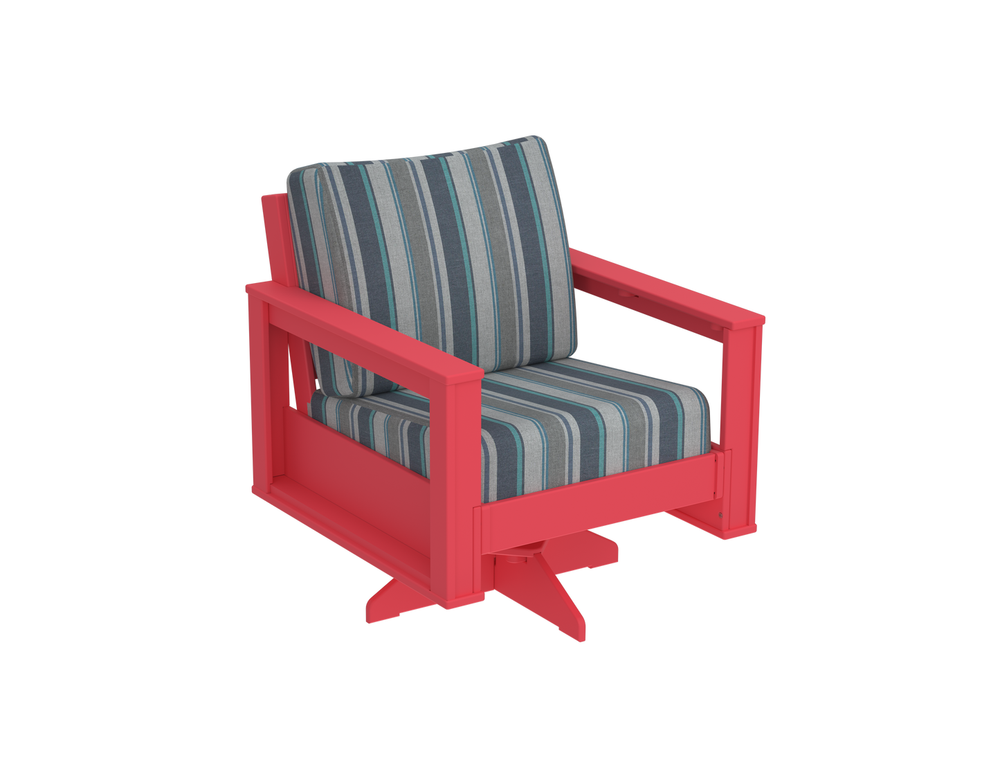 Modern Outdoor Swivel Arm Chair
