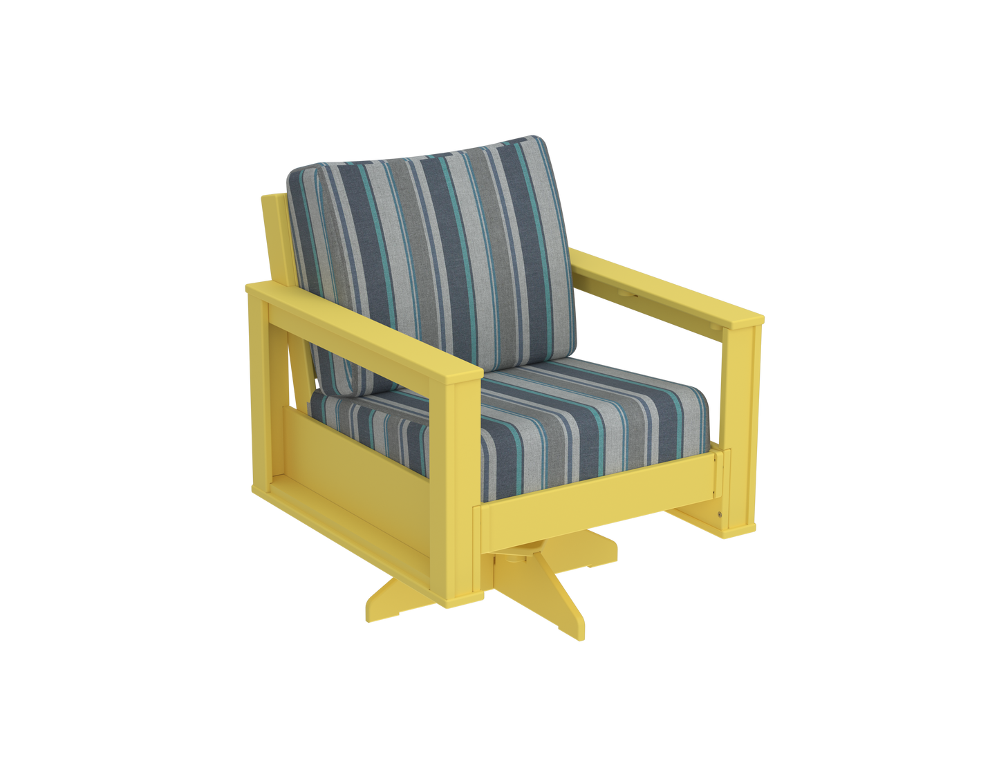 Modern Outdoor Swivel Arm Chair