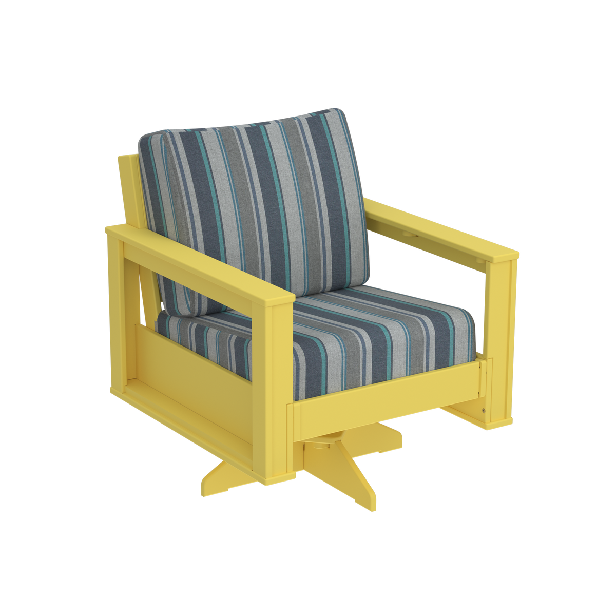 Modern Outdoor Swivel Arm Chair
