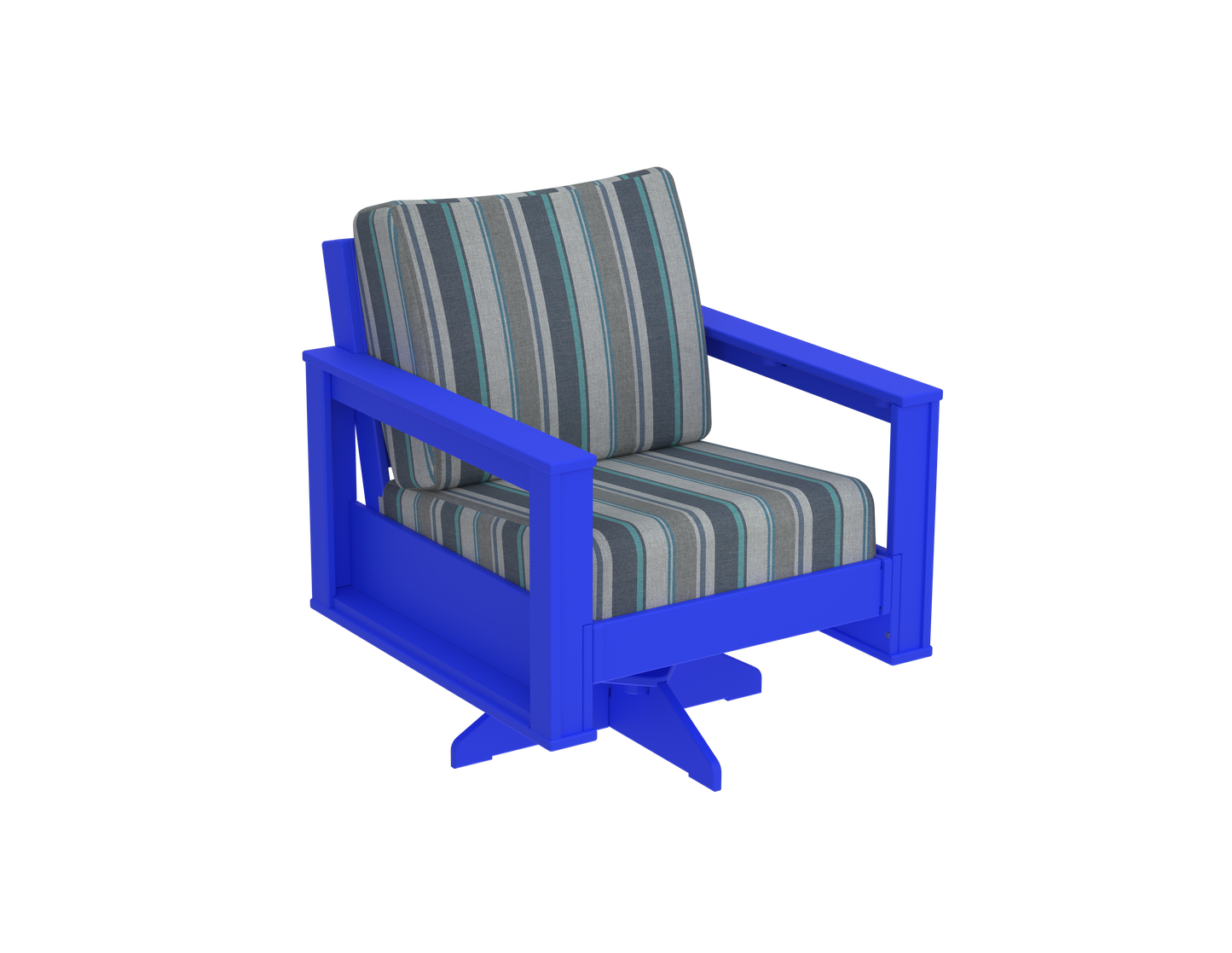 Modern Outdoor Swivel Arm Chair