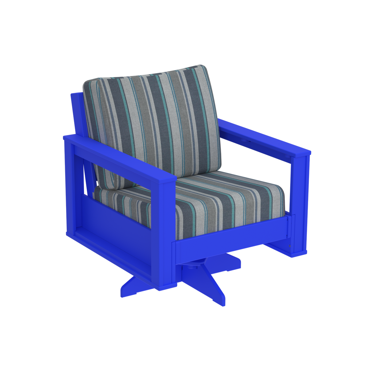 Modern Outdoor Swivel Arm Chair