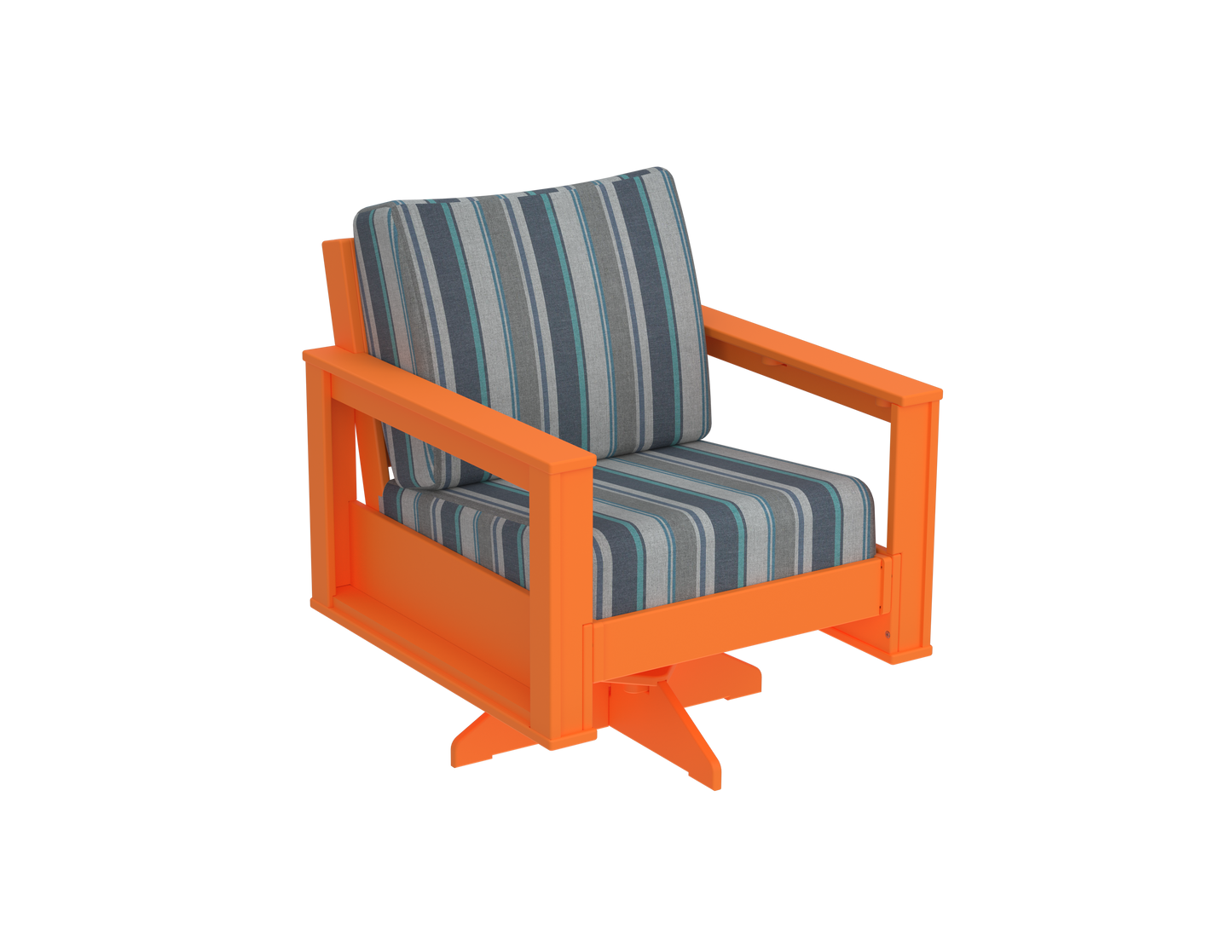 Modern Outdoor Swivel Arm Chair