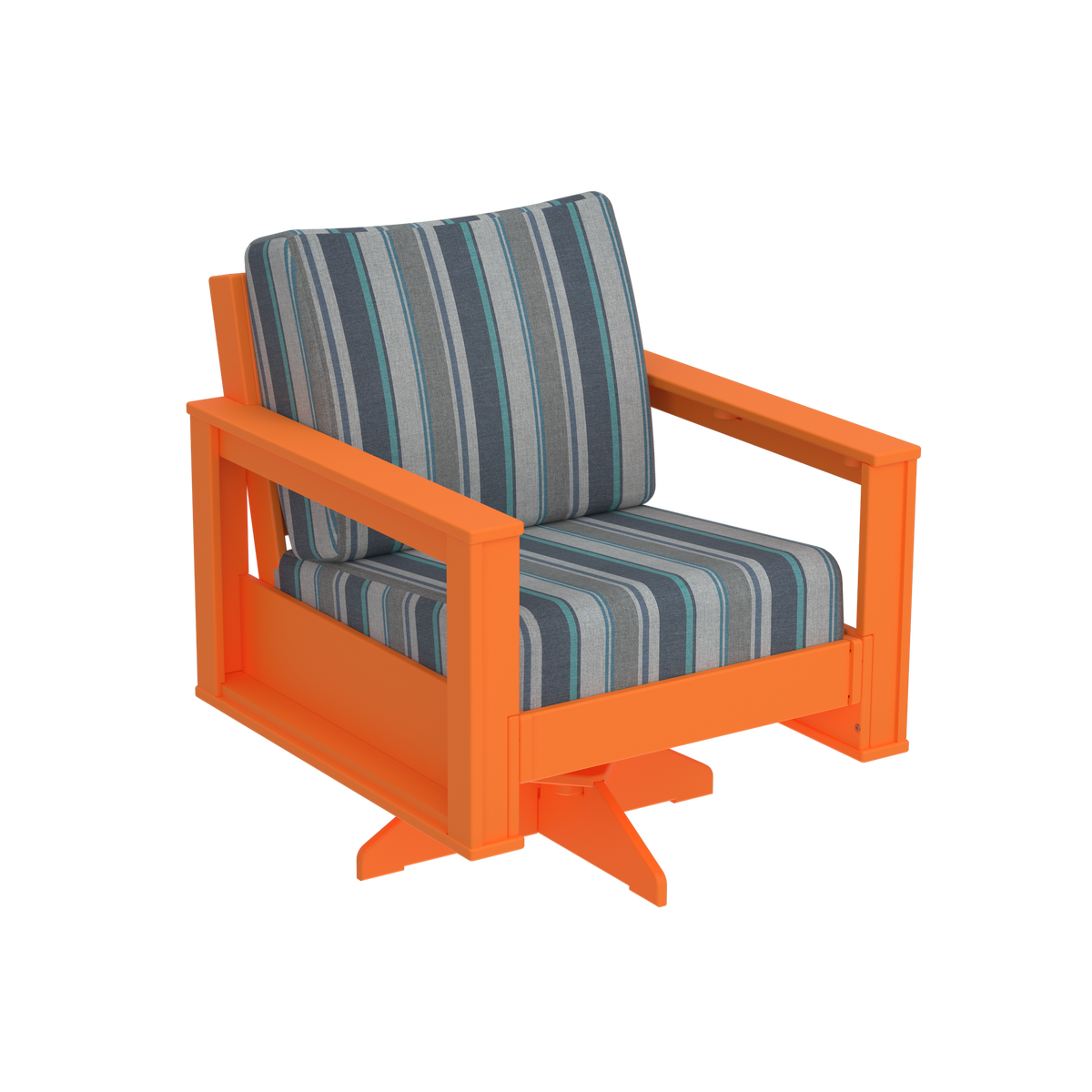 Modern Outdoor Swivel Arm Chair