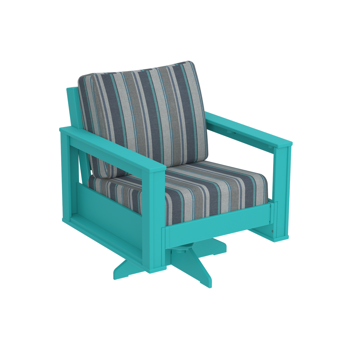 Modern Outdoor Swivel Arm Chair