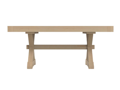 Mitered Dining Table with Farmhouse X-Base
